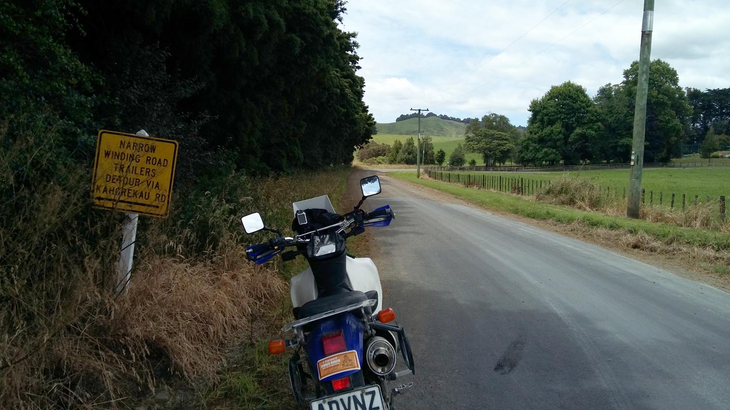 The North end of Aotearoa Road