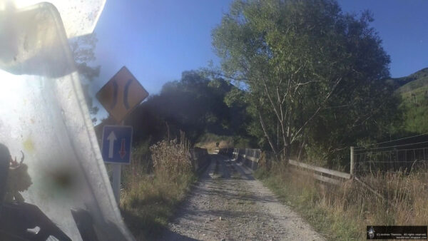 Approaching a bridge on Craig Flat Road