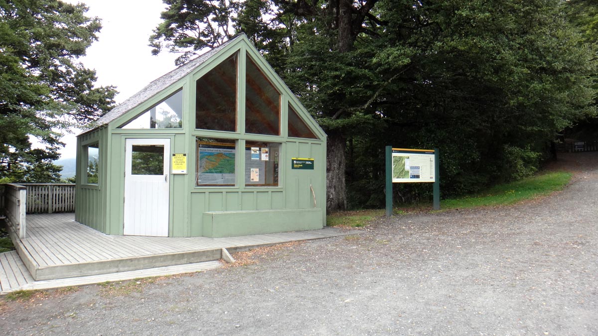 DOC information at the end of the Left track - Graham Valley South Branch
