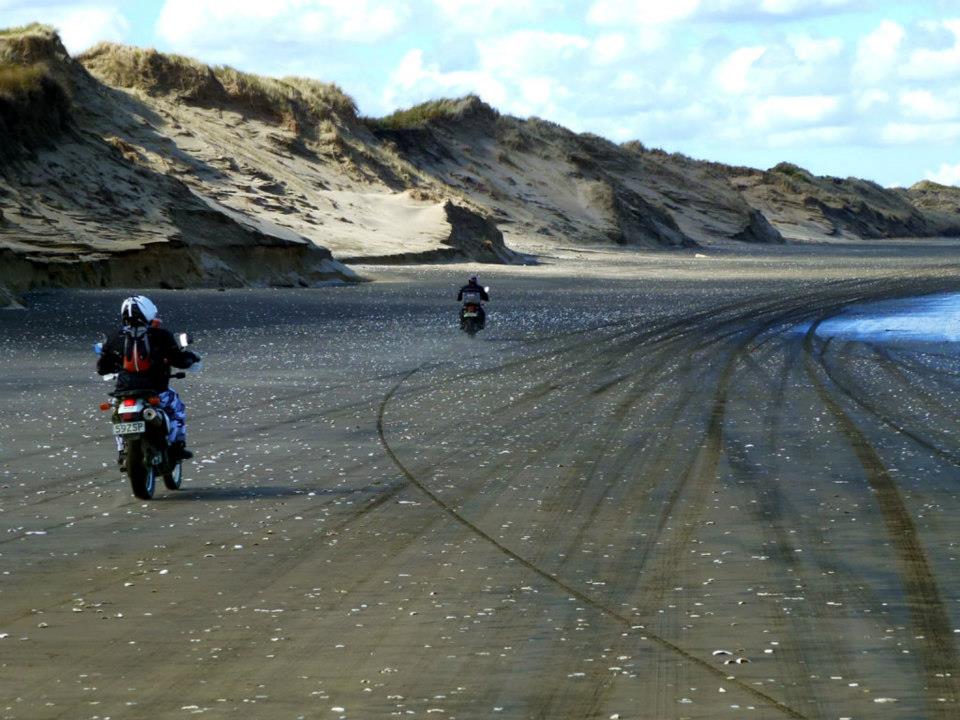 Riding Muriwai Beach