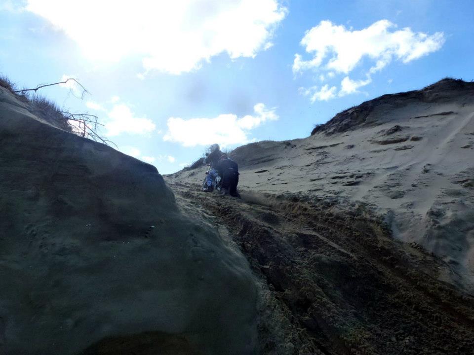 Exiting Muriwai Beach at Wilsons Road