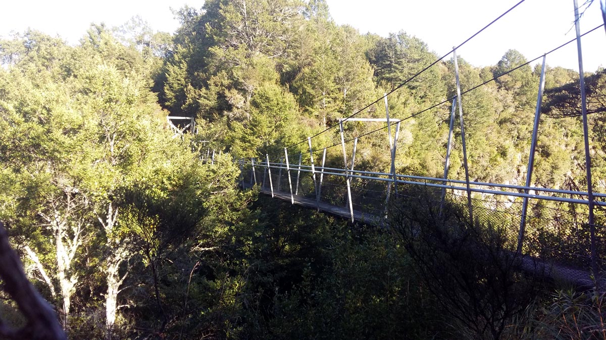 The swing bridge at the Pillars of Hercules
