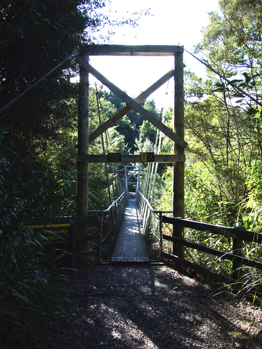 The swing bridge at the Pillars of Hercules