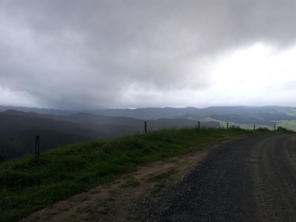 Waitetuna Valley Road on a grey day