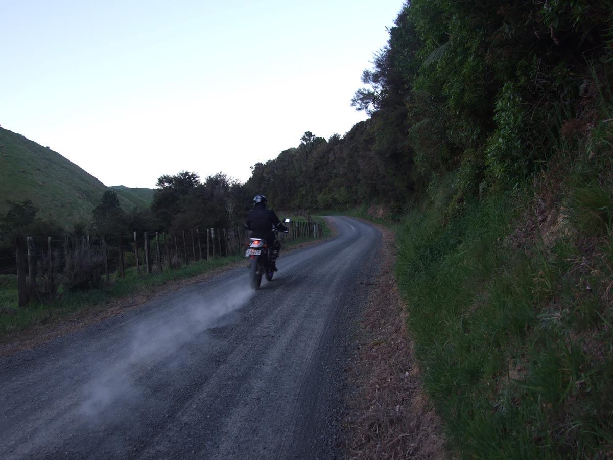 Waiti Road in the evening