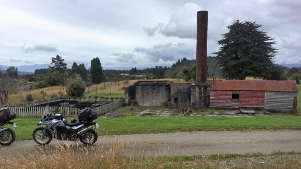 Old buildings at Waiuta Historic Mine Site