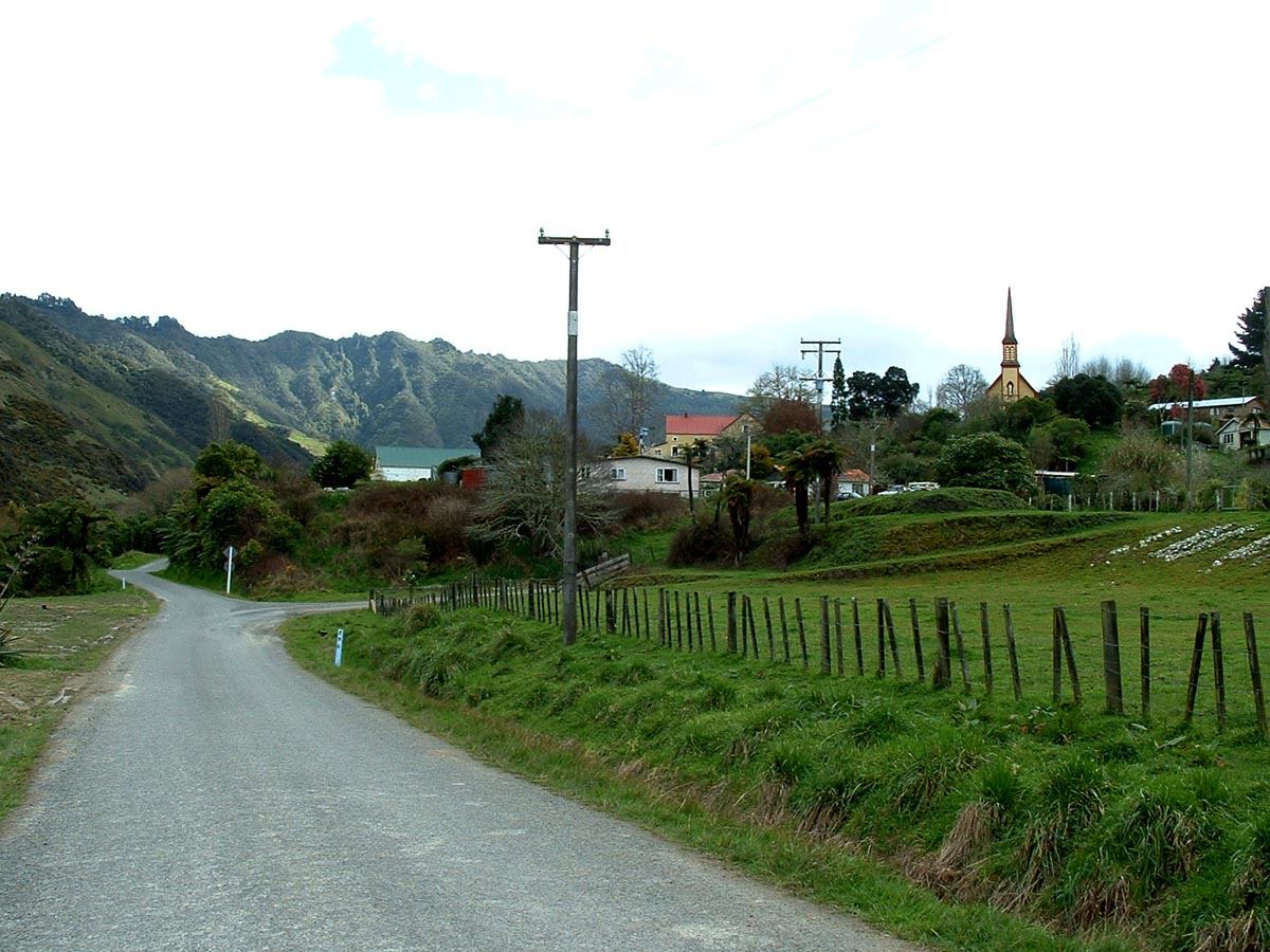 Jerusalem and the Catholic Convent on the Whanganui River road.