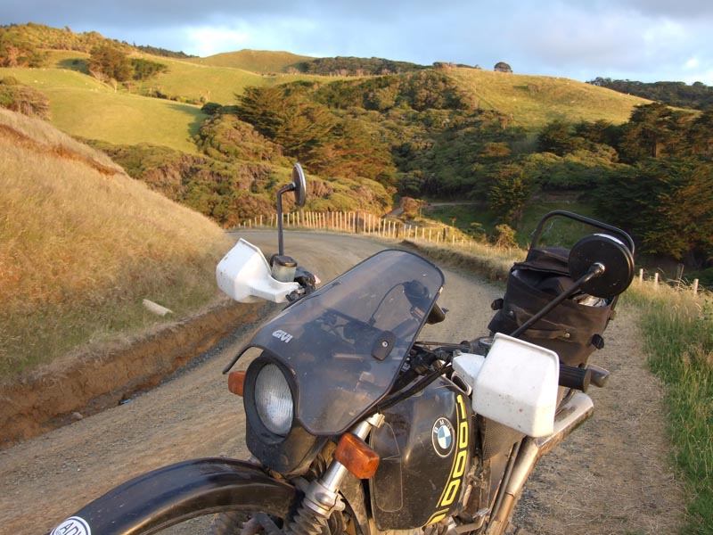 Looking back along the Kawhia - Raglan road.